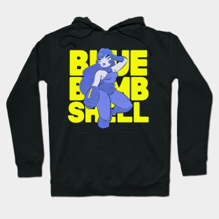 Blue Bomb Shell Hoodie